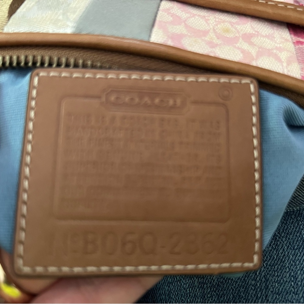 Coach Multicolor Patchwork Crossbody Handbag/Purs… - image 8